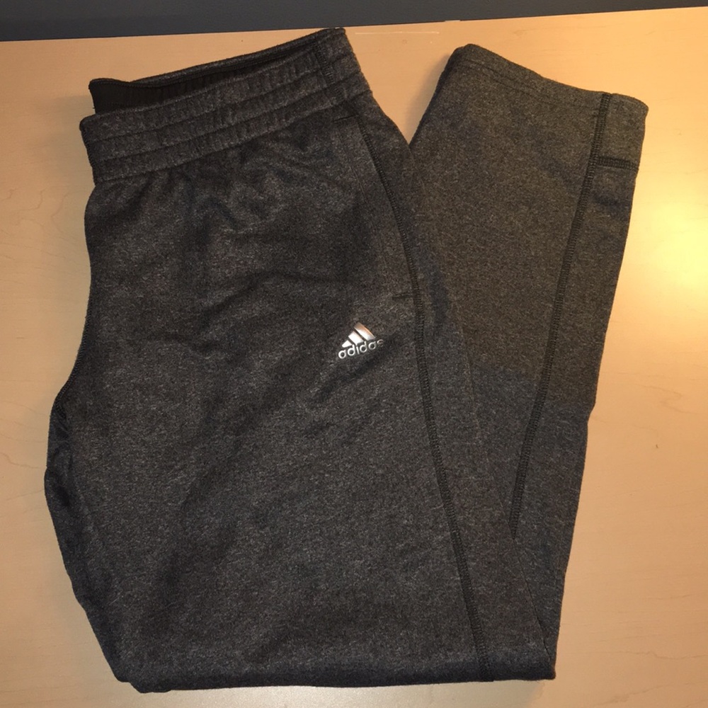 women's adidas sweatpants size large gray